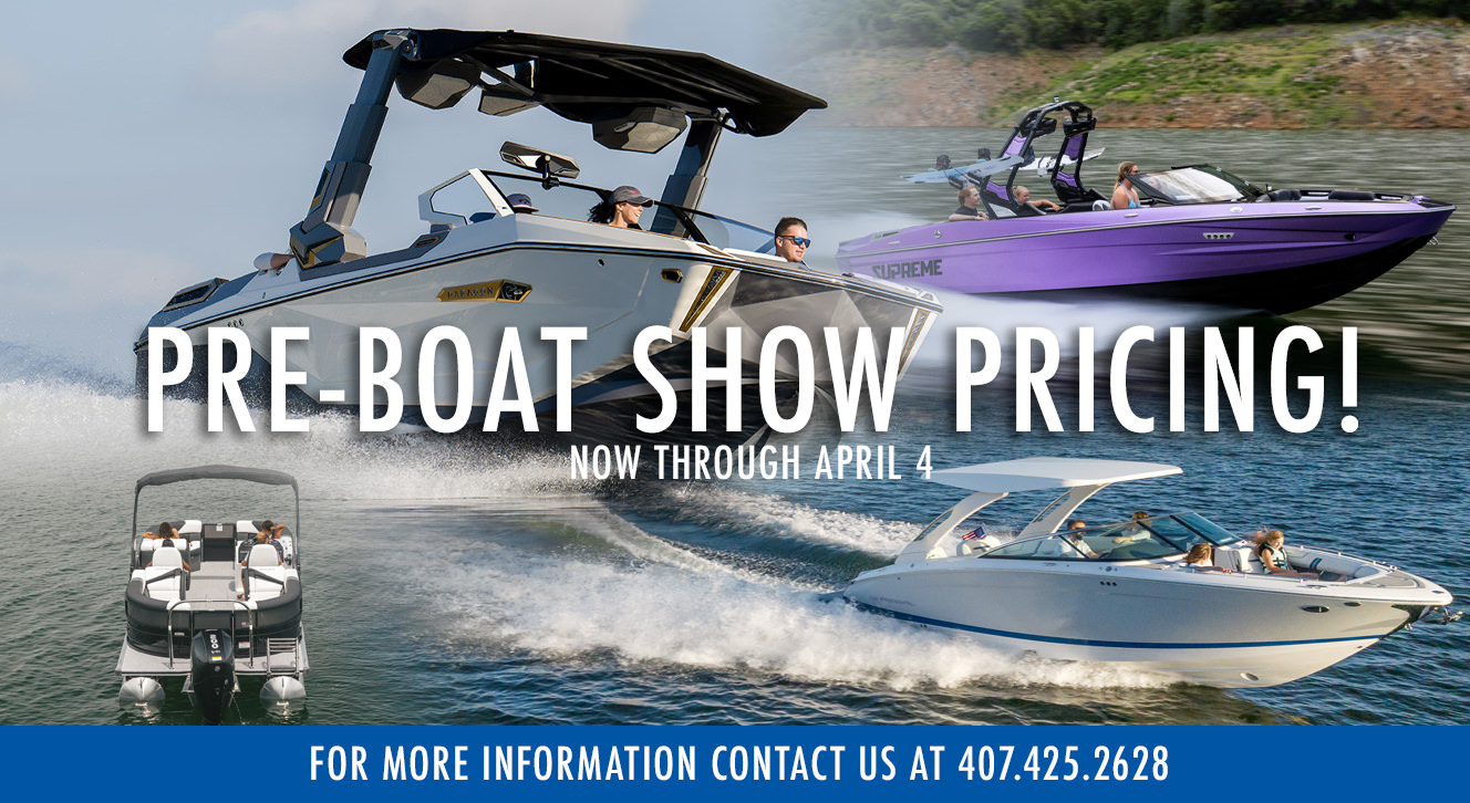 Pre-boat show pricing